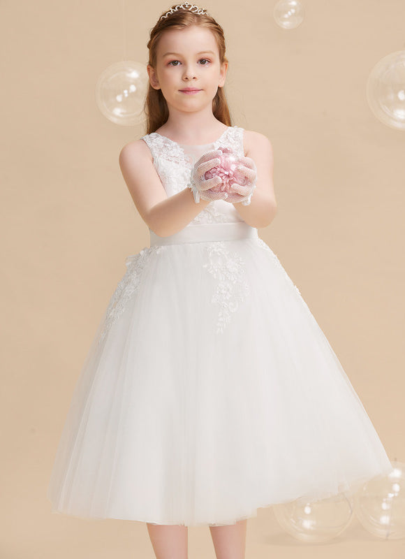 Robe Cérémonie Fleurie Étoilée - gallery 1