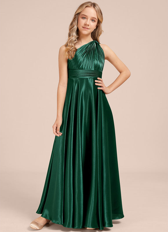 Robe Cérémonie Satin Bordeaux Élégante - gallery 2