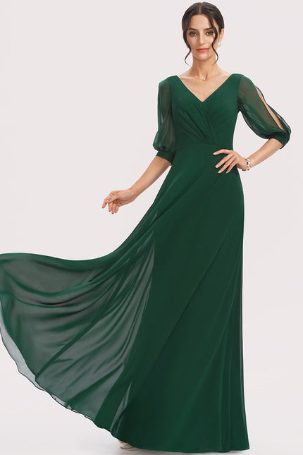 Robe Cérémonie Longue Volants Rose