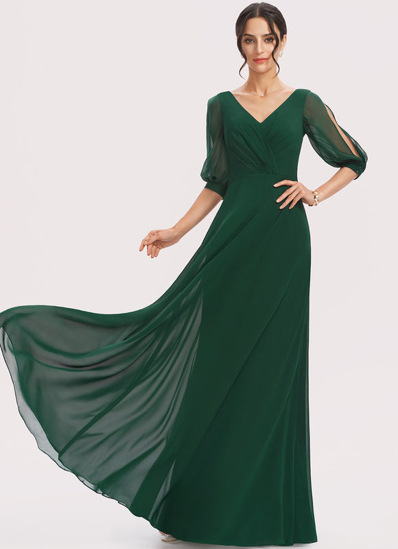 Robe Cérémonie Longue Volants Rose