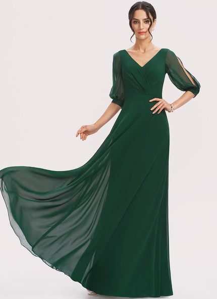 Robe Cérémonie Longue Volants Rose
