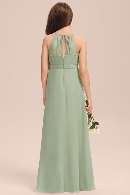 Robe Cérémonie Mousseline Bleu Pastel - gallery 2