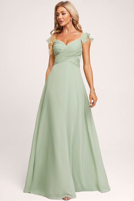 Robe Cérémonie Longue Volants Rose - gallery 3