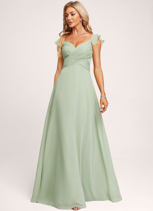 Robe Cérémonie Longue Volants Rose - gallery 3