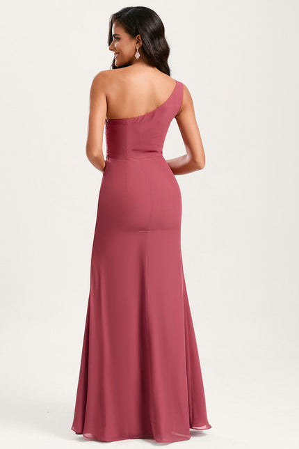 Robe Cérémonie Asymétrique Fluide - gallery 1