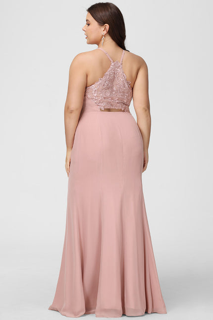 Robe Cérémonie Col Montant Chic - gallery 9