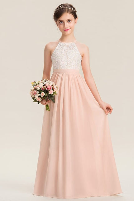 Robe Cérémonie Longue Rose Douce - gallery 3