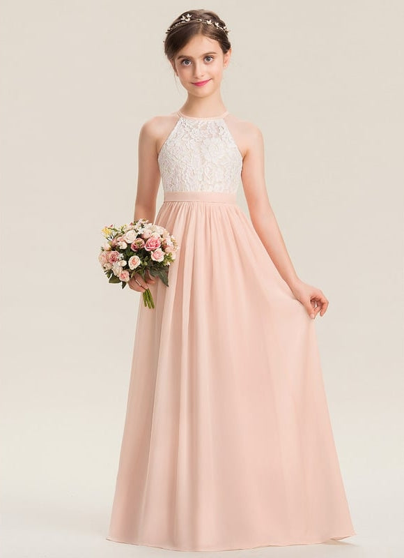 Robe Cérémonie Longue Rose Douce - gallery 3