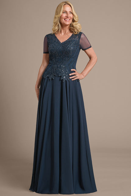 Robe Cérémonie Longue Bleu Royal - gallery 2
