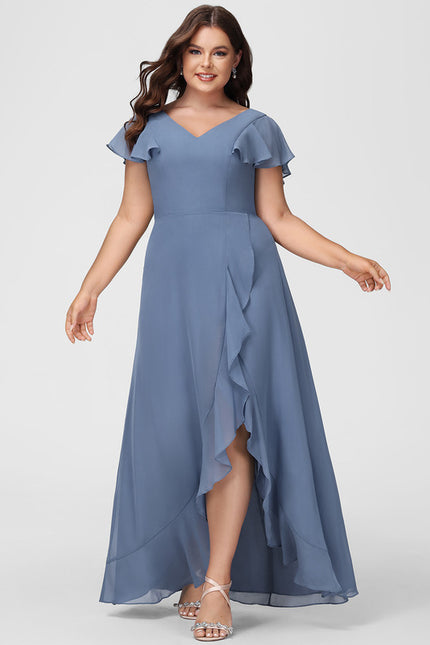 Robe Cérémonie Fluide Marine Élégante - gallery 7
