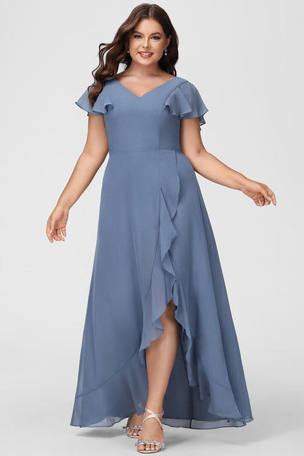 Robe Cérémonie Fluide Marine Élégante - gallery 7