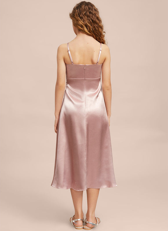 Robe Cérémonie Satinée Junior - gallery 7