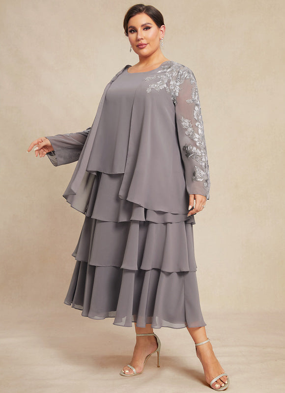 Robe Cérémonie Gris Flottant - gallery 8