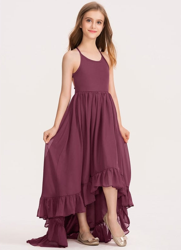 Robe Cérémonie Asymétrique Enfant - gallery 4