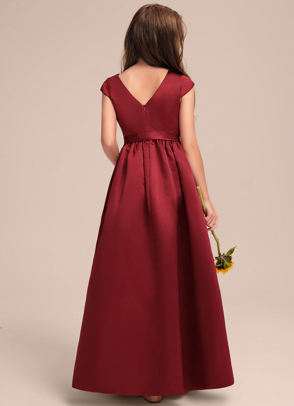 Robe Cérémonie Rouge Satiné - gallery 3