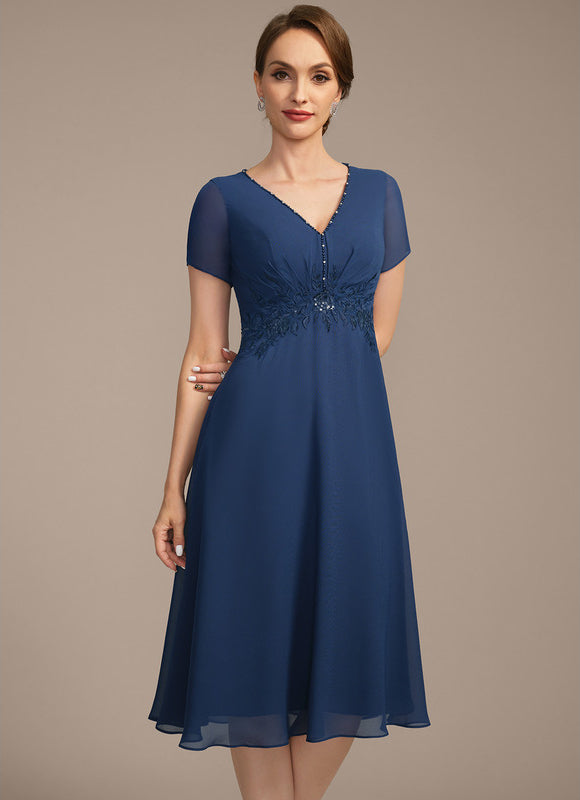 Robe Cérémonie Bleu Profond Chic - gallery 5