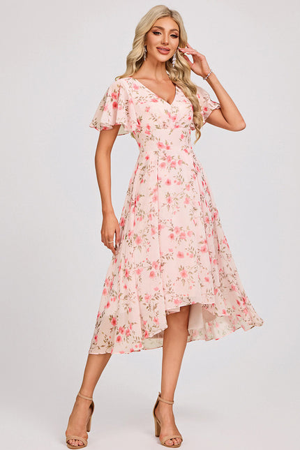Robe Cérémonie Fluide Marine Élégante