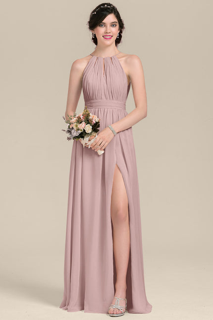 Robe Cérémonie Mousseline Longue