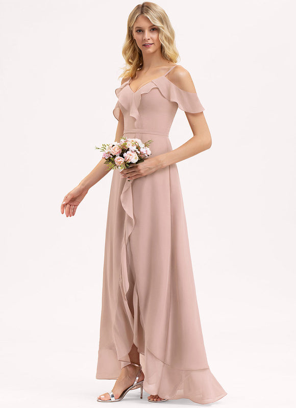 Robe Cérémonie Fluide Marine Élégante