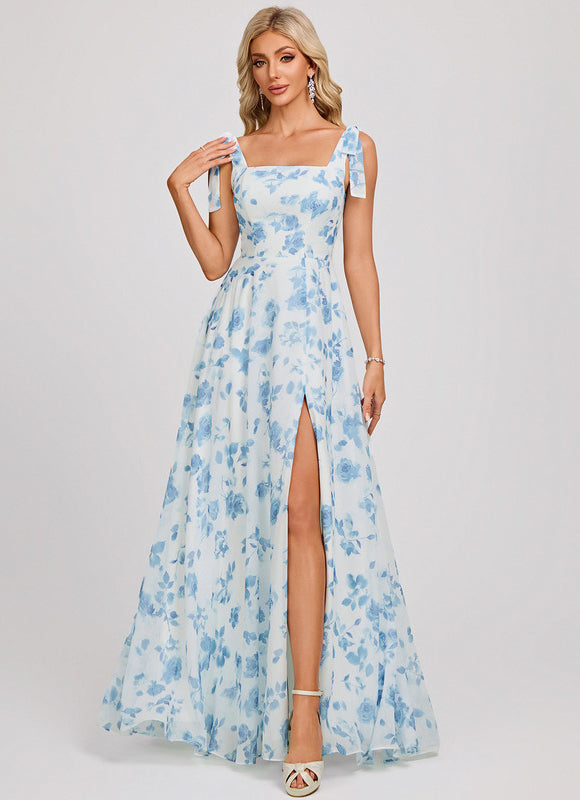 Robe Cérémonie Mousseline Verte - gallery 2