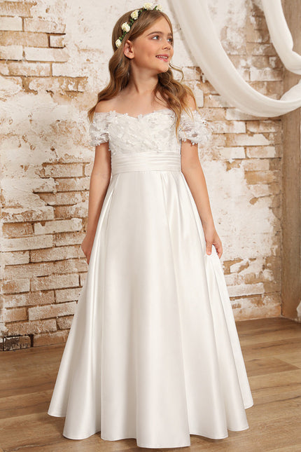 Robe Ceremonie Blanche Fille - gallery 7