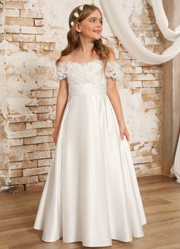 Robe Ceremonie Blanche Fille - gallery 7