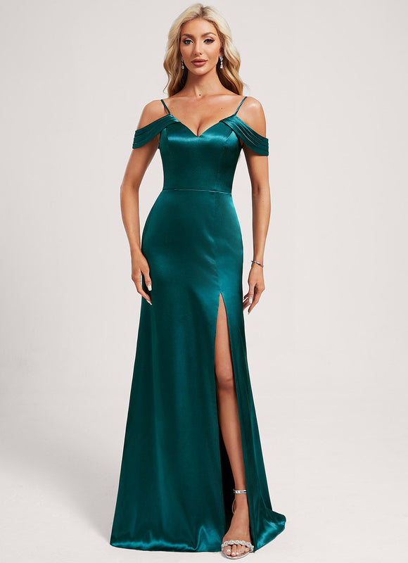 Robe Ceremonie Vert Eucalyptus