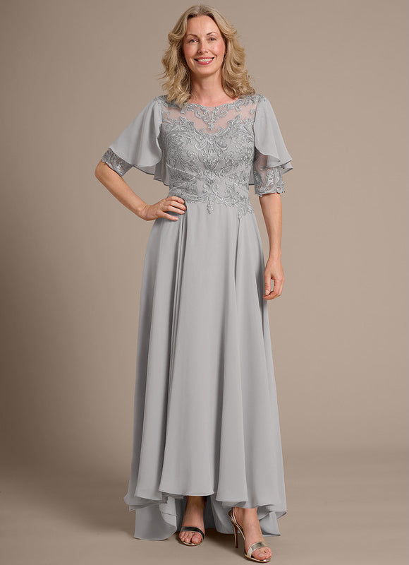 Robe Cérémonie Grise Délicate - gallery 5