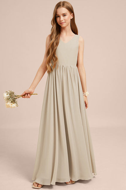 Robe Cérémonie Demoiselle Dhonneur Beige