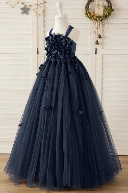 Robe Cérémonie Tulle Marine - gallery 3