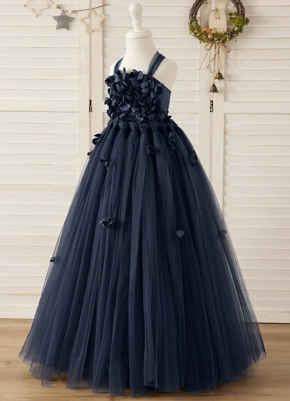 Robe Cérémonie Tulle Marine - gallery 3