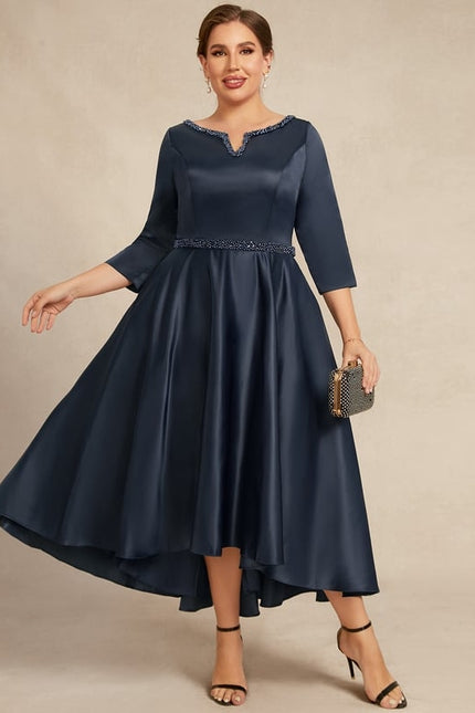 Robe Cérémonie Nuit Étoilée Satinée - gallery 6