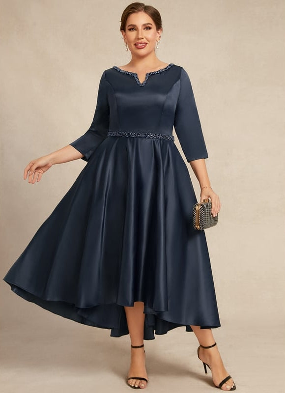 Robe Cérémonie Nuit Étoilée Satinée - gallery 6