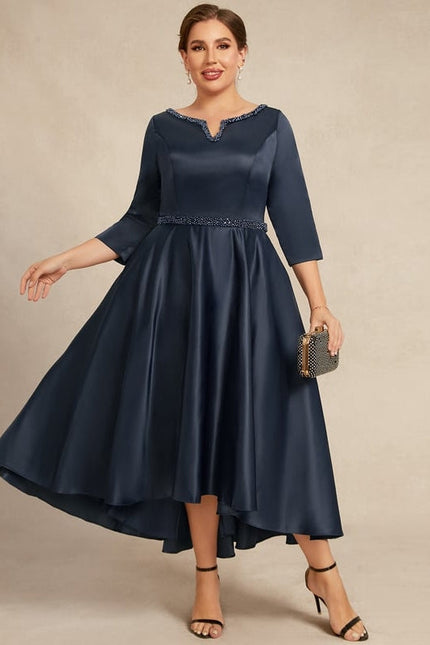Robe Cérémonie Nuit Étoilée Satinée - gallery 6