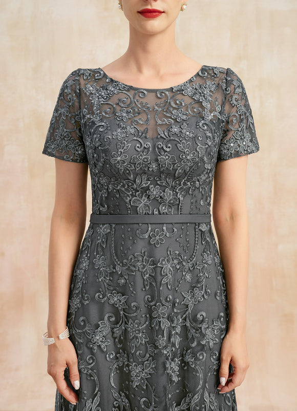 Robe Cérémonie Longue Violette Brodée - gallery 6
