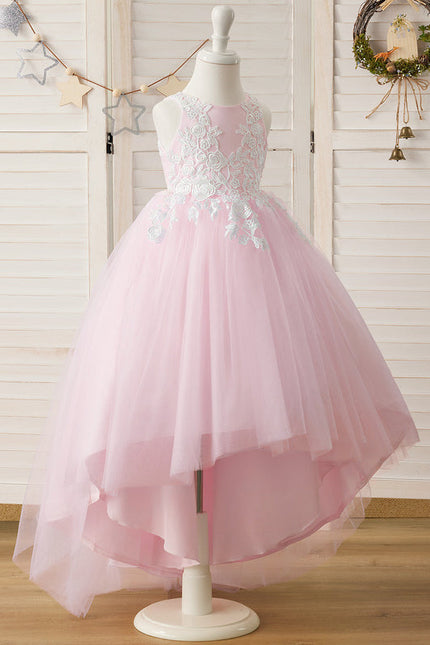 Robe Longue Ceremonie Rose Pale - gallery 1