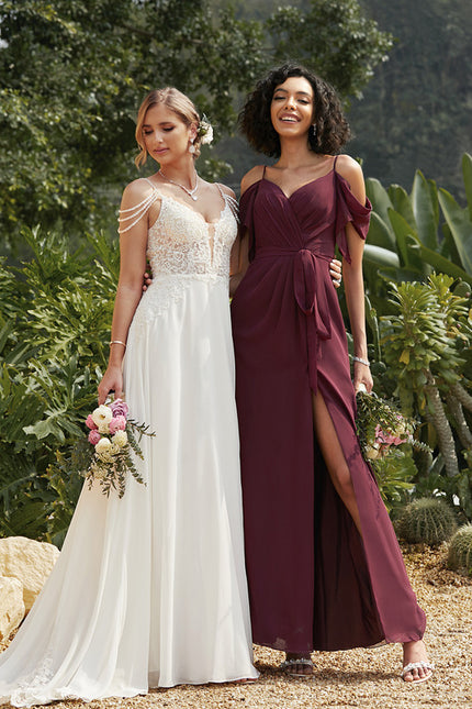 Robe Cérémonie Longue Volants Rose - gallery 6