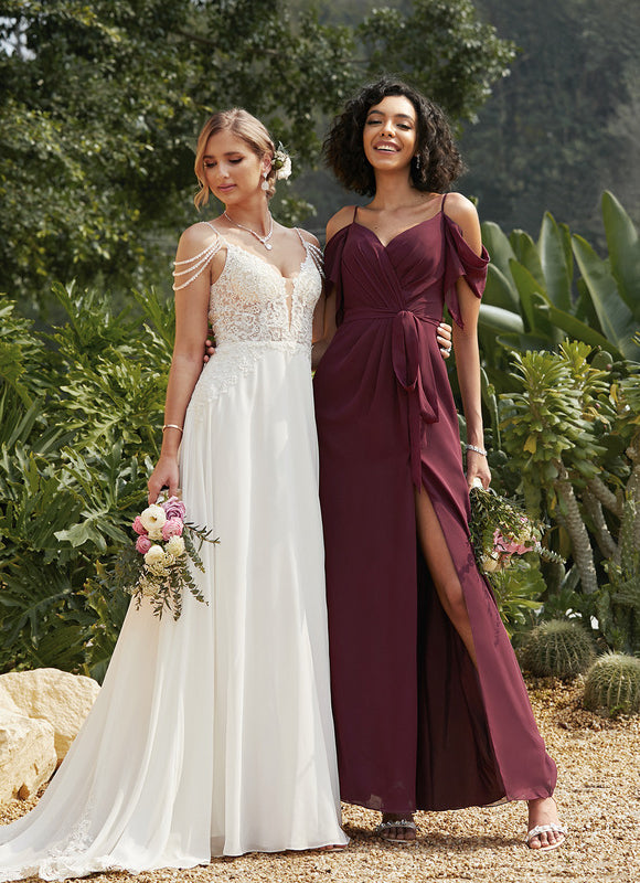 Robe Cérémonie Longue Volants Rose - gallery 6