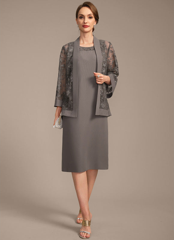 Robe Cérémonie Grise Élégante - gallery 1