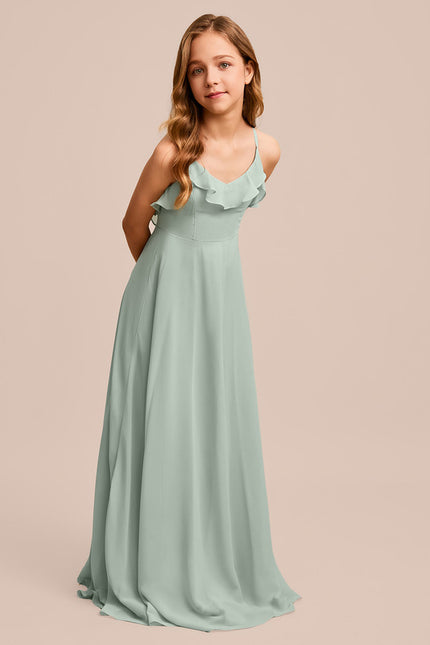 Robe Cérémonie Longue Vert Deau - gallery 5