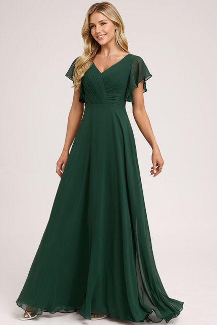 Robe Cérémonie Longue Volants Rose - gallery 4