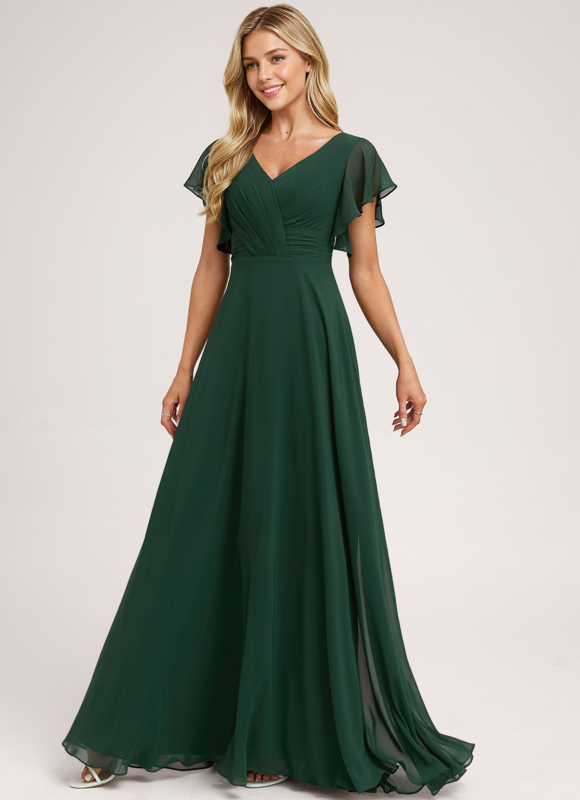 Robe Cérémonie Longue Volants Rose - gallery 4