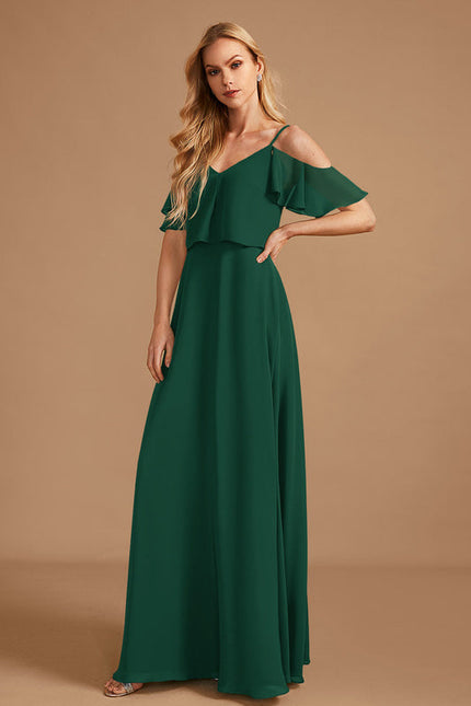 Robe Cérémonie Longue Volants Rose - gallery 2