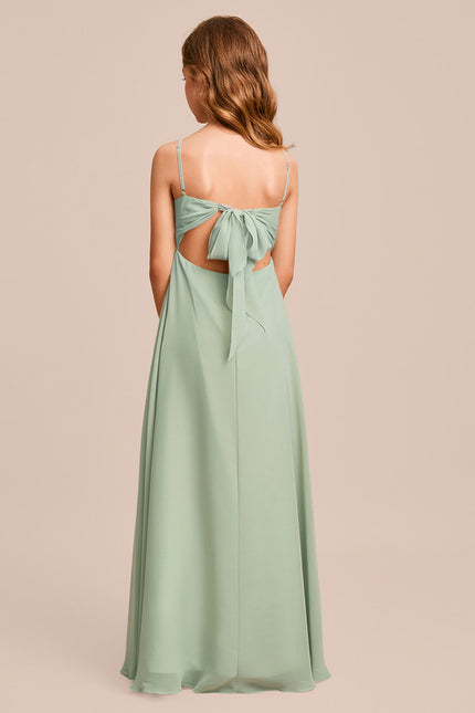 Robe Cérémonie Vert Doux Élégant - gallery 4