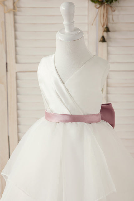 Robe Cérémonie Satinée Éthérée - gallery 1