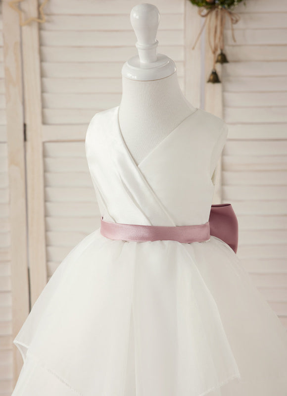 Robe Cérémonie Satinée Éthérée - gallery 1