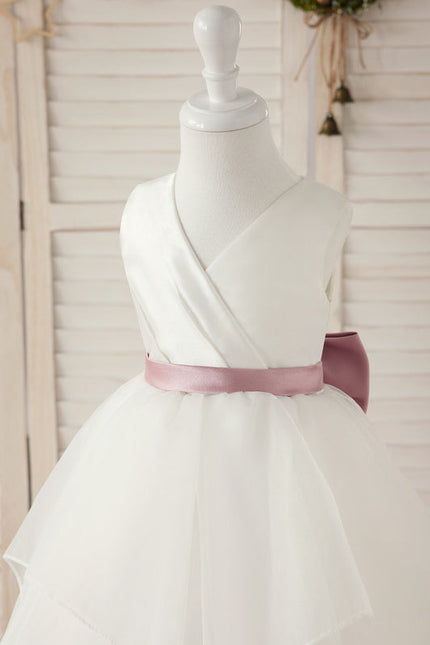 Robe Cérémonie Satinée Éthérée - gallery 1