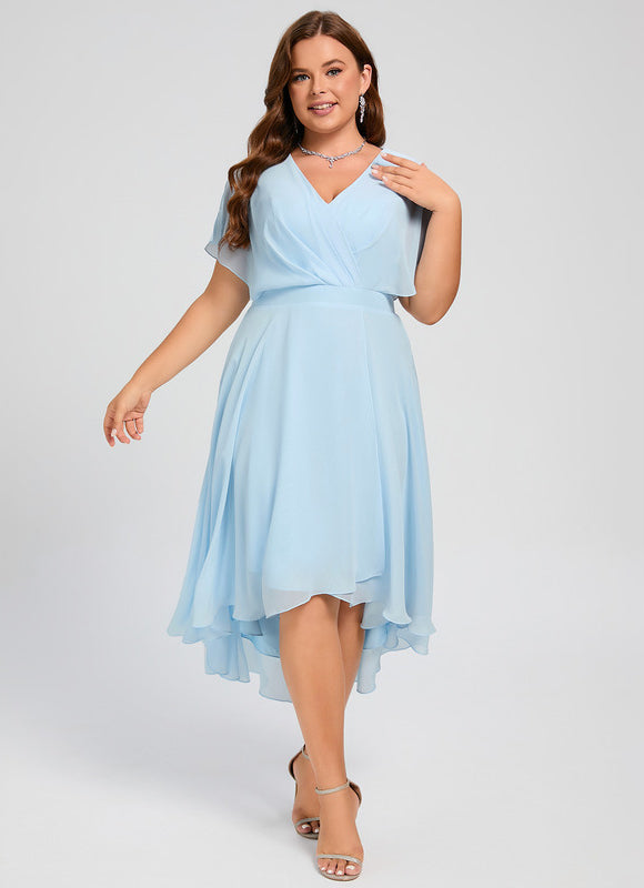 Robe Cérémonie Fluide Marine Élégante - gallery 8
