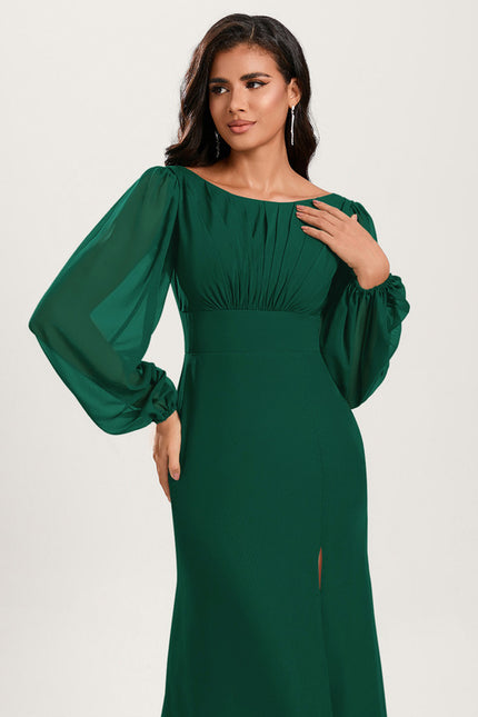 Robe Cérémonie Sirène Vert Émeraude - gallery 3