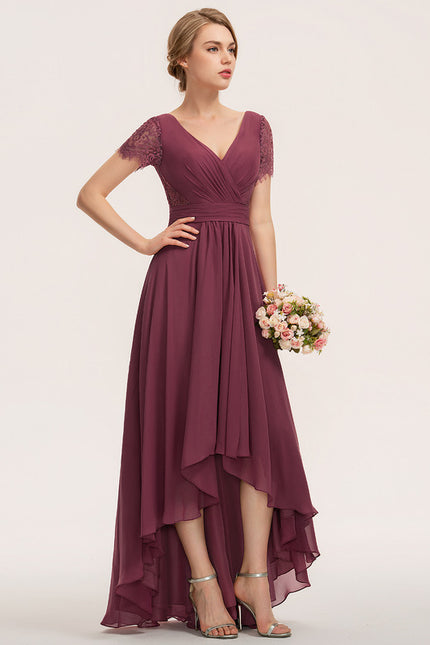 Robe Cérémonie Dentelle Asymétrique - gallery 2